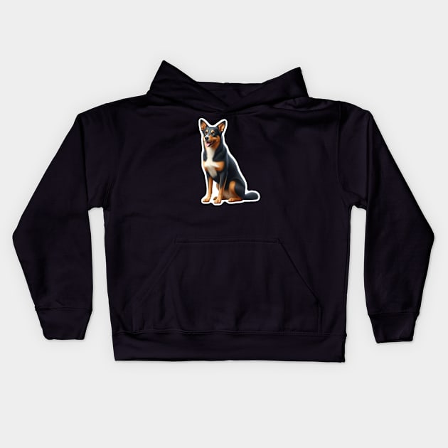 Australian Kelpie Kids Hoodie by millersye